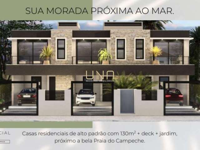 Casa em condomínio fechado com 3 quartos à venda na Rua Bacupari, 1, Campeche, Florianópolis por R$ 1.240.000