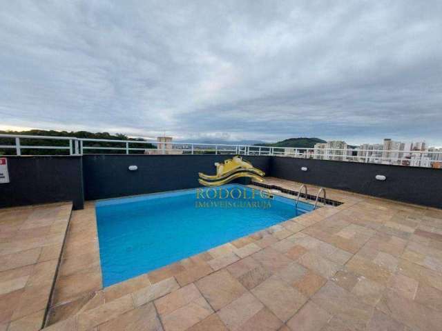 Guarujá Praia do Tombo Flat 1 Dormitório 60m² 1 Vaga Piscina Sauna Academia