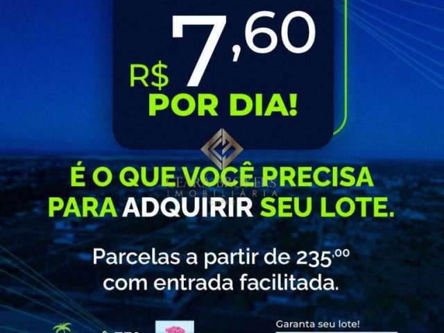 Lote a partir de R$ 7,60 por dia! Em umas das Praias mais Lindas do Ceará!