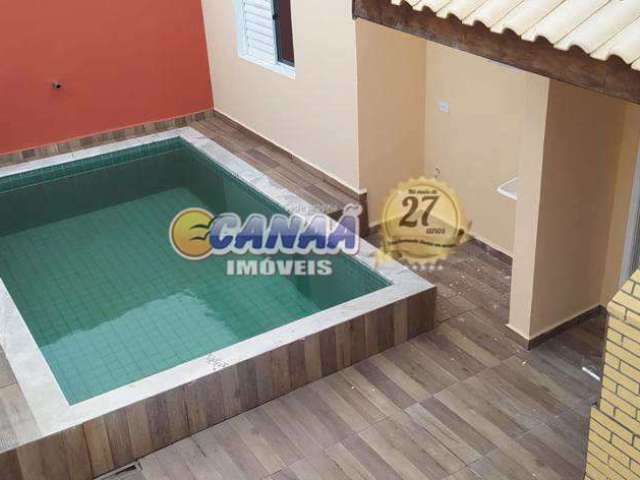 Casa em condomínio fechado com 2 quartos à venda na Av. Monteiro Lobato, 10.374, Balneário Gaivota, Itanhaém, 55 m2 por R$ 224.999