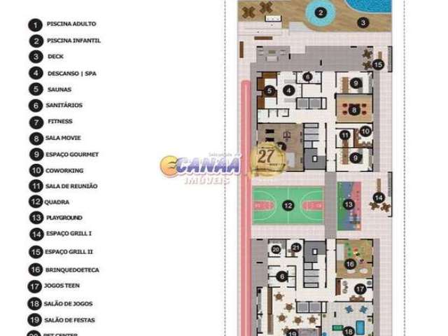 Apartamento com 3 dorms, Jardim Luciana, Mongaguá - R$ 881 mil, Cod: 11039