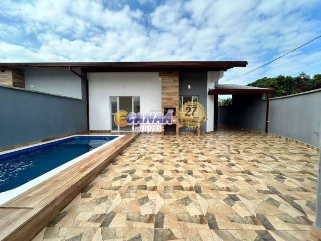 Casa com 2 quartos à venda na Av. Monteiro Lobato, 10.374, Balneário Tupy, Itanhaém, 64 m2 por R$ 339.900