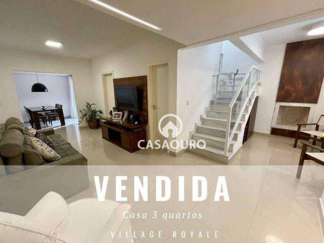 Casa com 3 quartos à venda, 126 m²  - Condomínio Village Royale - Nova Lima/MG