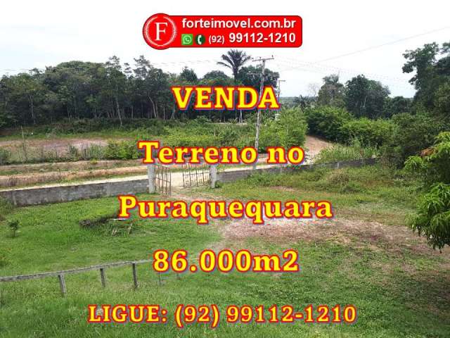 Terreno no Puraquequara de 86.000m2 com acesso ao Rio Negro