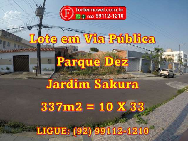 Terreno no Parque Dez com 337m2 - Próximo Avenida das Torres