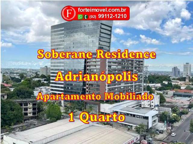 Apartamento Mobiliado TOP no Soberane 1 Suíte em Adrianopolis