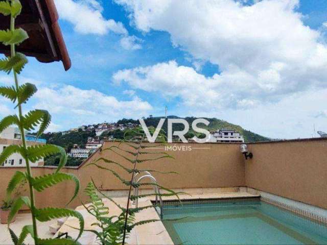 Cobertura com 3 dormitórios à venda, 118 m² por R$ 900.000,00 - Agriões - Teresópolis/RJ