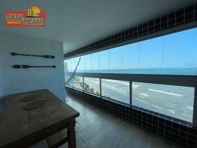 Lindo apartamento frente ao mar 2 quartos sacada gourmet lazer