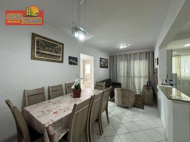 Apartamento 2 dormitórios sacada gourmet predio frente ao mar