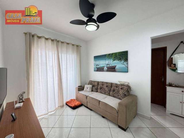 Apartamento em Mongaguá 1 quarto sacada vista mar, por R$ 215.000 - Agenor de Campos