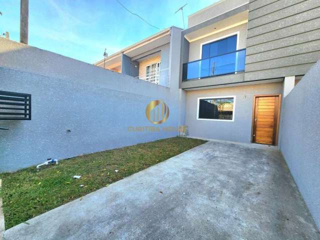 Lindo sobrado 3 quartos sendo 1 suíte frente para rua no Ganchinho Curitiba