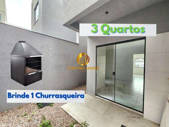 Oportunidade! Sobrado com 3 quartos no Sítio Cercado Curitiba