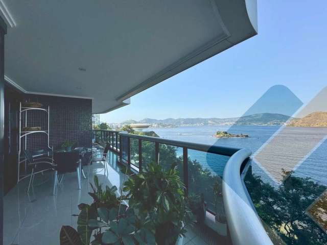 Luxuoso apartamento à venda em Boa Viagem, Niterói-RJ: 4 quartos, 4 suítes, 1 sala, 5 banheiros, 3 vagas, 321m².