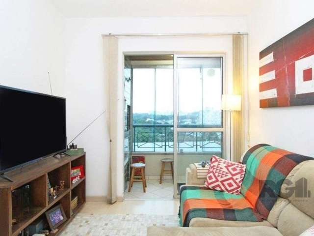 Excelente apartamento de 59m² com 2 dormitórios, banheiro social com ventilação natural, amplo living para dois ambientes, sacada fechada e com churrasqueira, cozinha com móveis planejados, área de se