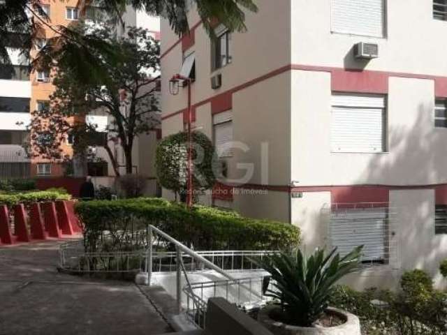 Apartamento 1 DORMITÓRIO - 30,10 m² no 3º andar com elevador. Composto de  sala, cozinha, área  de serviço e banheiro social. Possui piso frio.&lt;BR&gt;Condomínio com Portaria,   salão  de festas,  b