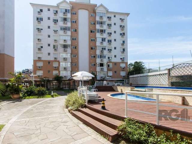 Excelente apartamento SEMI MOBILADO com 2 dormitórios sendo 1 suíte, living 2 ambientes, banheiro social, copa/cozinha com churrasqueira, área de serviço separada. Garagem coberta e escriturada para 1