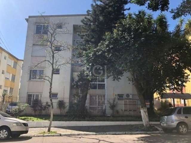 Apartamento 01 dormitório Jardim do Salso POA/RS. Apartamento com 42,44m² de área privativa com um quarto, cozinha contendo balcão de pia, área de serviço com tanque, banheiro com chuveiro elétrico e 