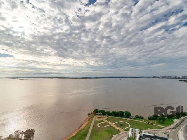 Libertas Imóveis sala comercial no empreendimento Pontal  no bairro Praia de Belas. Imóvel  com aproximadamente 34m², andar alto com vista panorâmica ao Rio Guaíba, banheiro social,  gesso e piso viní