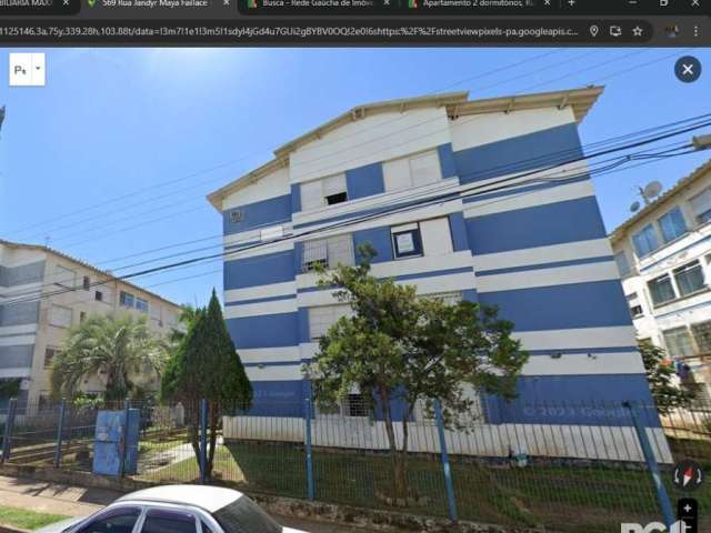 Excelente apartamento, 3° andar, 2 dormitórios com vaga rotativa, quitado, escriturado, com interfone, churrasqueira coletiva, localizado no Bairro Jardim Leopoldina, próximo de escolas, creches, merc