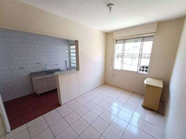 Apartamento no bairro Vila Nova, 1 dormitório,  amplo living, banheiro social, cozinha, vaga de garagem, condomínio com portaria 24 horas, playground, salão de festas, quadra de esportes, ótima locali