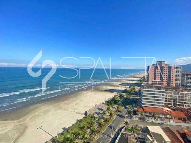 Bem-vindo (a) ao seu apartamento de praia com 120 m² e vista sensacional para o mar no Residencial das Hortências na Praia Grande!