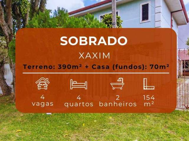 Sobrado para Venda em Curitiba, Xaxim, 4 dormitórios, 1 suíte, 2 banheiros, 4 vagas