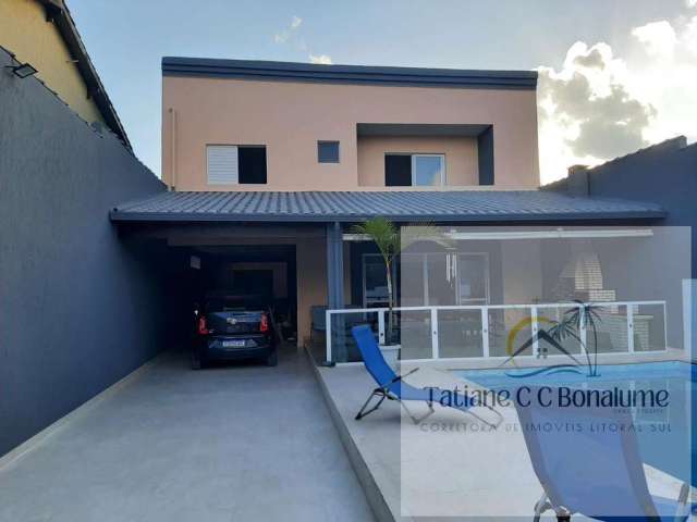 Casa para Venda em Itanhaém, Balneário Jequitibá, 5 dormitórios, 2 suítes, 4 banheiros, 10 vagas