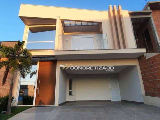 Sobrado com 3 quartos suítes e porteira fechada à venda, 176 m² por R$ 1.365.000 - Condominio Mantova - Indaiatuba/SP