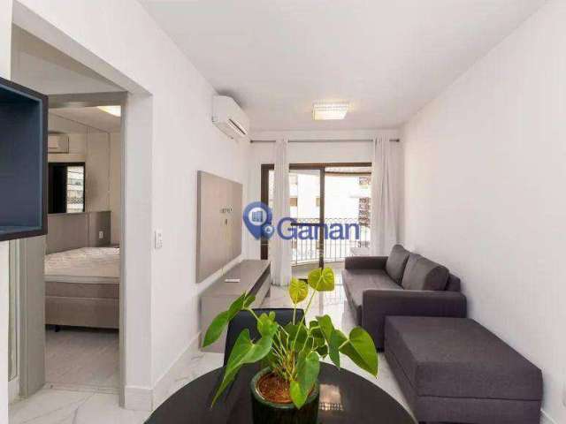 Apartamento com 1 dormitório para alugar, 42 m² por R$ 7.152,00/mês - Itaim Bibi - São Paulo/SP