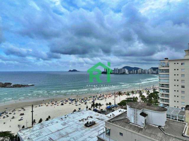 Apartamento Beira Mar, Vista Mar, 2 Dormitórios, Pitangueiras, Guarujá/SP