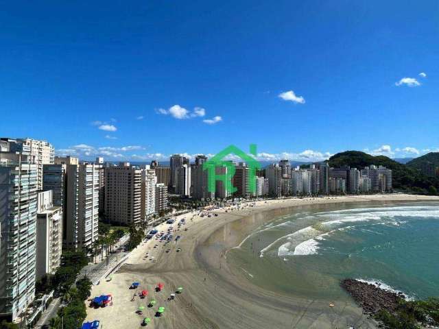 Apartamento Frente Mar, 2 Suítes, 2 Vagas, Área de Lazer, Jardim Astúrias, Guarujá/SP