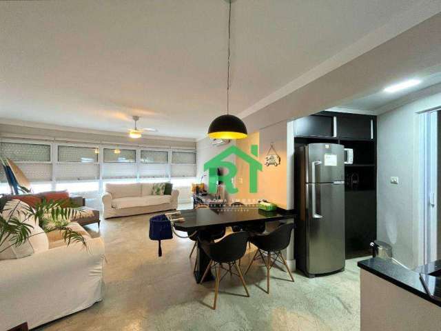 Apartamento Beira Mar, Reformado, 2 Dormitórios (1 Suíte), 1 Vaga, Área de Lazer, Tombo, Guarujá/SP