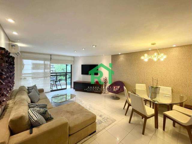 Apartamento Reformado, 4 Dormitórios (3 Suítes), 2 Vagas, Área de lazer, Pitangueiras, Guarujá/SP