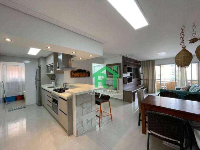 Apartamento, 80 m² - venda por R$ 550.000,00 ou aluguel por R$ 3.900,02/mês - Enseada - Guarujá/SP