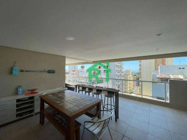 Apartamento Com Varanda Gourmet, 3 Dormitórios (1 Suíte), 2 Vagas, Enseada, Guarujá/SP