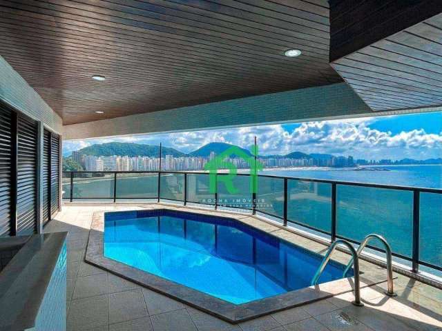 Apartamento Frente Mar, 4 Dormitórios (4 Suítes), 3 Vagas, Área de Lazer, Jardim Astúrias, Guarujá/SP