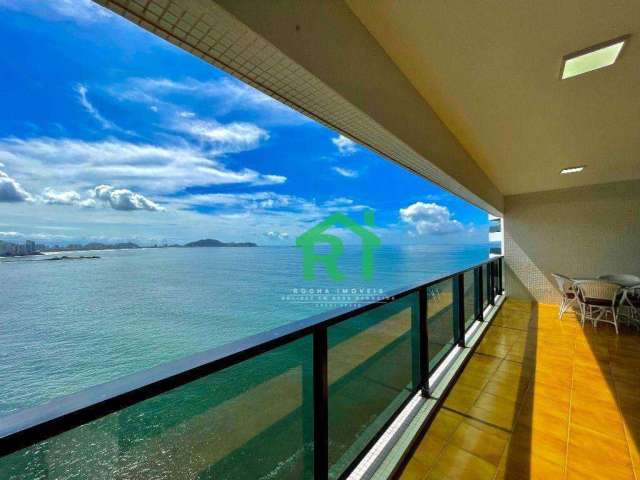 Apartamento Frente Mar, 3 Dormitórios (3 Suítes), 2 Vagas, Área de Lazer, Jardim Astúrias, Guarujá/SP