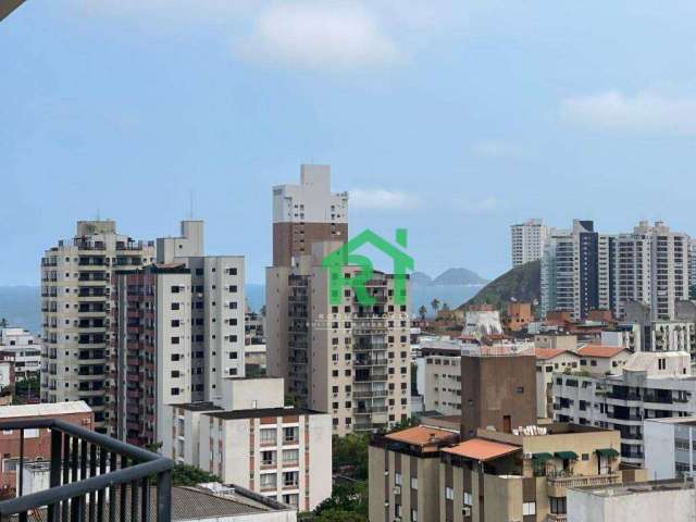 Apartamento vista ao mar 2 dormitórios à venda, 66 m² por R$ 350.000 - Praia da Enseada - Guarujá/SP