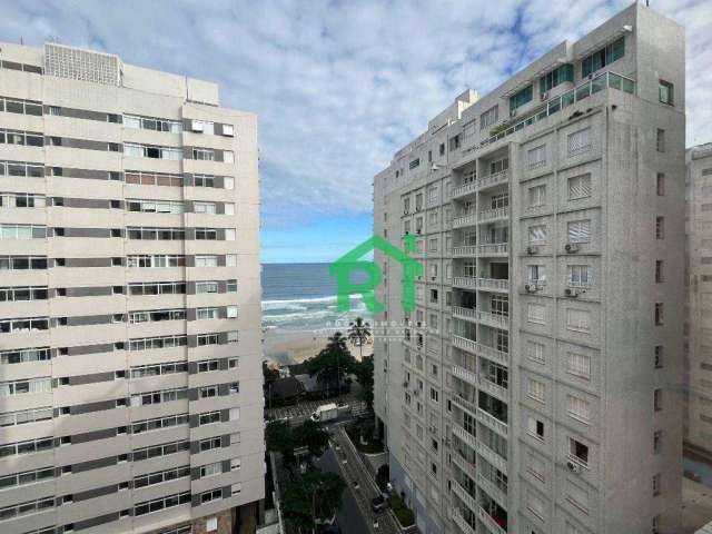 Apartamento à beira mar, 2 dormitórios, 1 vaga, Pitangueiras, Guarujá/SP