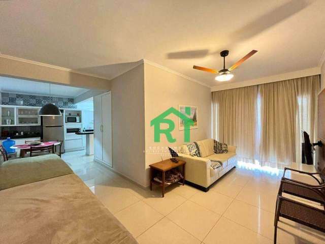 Apartamento Reformado, 1 Dormitório, 1 Vaga, Pitangueiras, Guarujá/SP