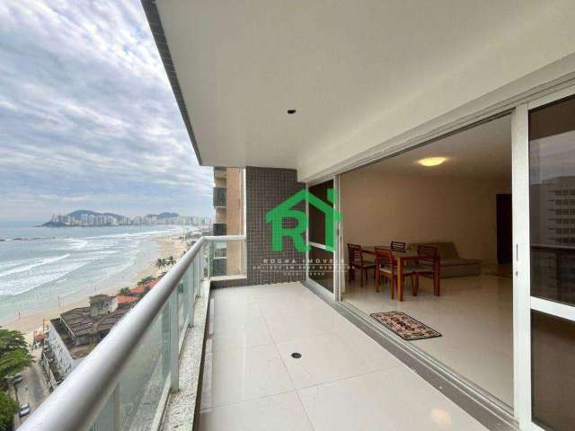 Apartamento com Vista Mar, 4 Dormitórios (2 Suítes), 1 Vaga, Área de Lazer, Pitangueiras, Guarujá/SP