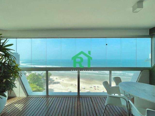 Apartamento Frente Mar, 3 Dormitórios (2 Suítes), 2 Vagas, Lazer, Jardim Astúrias, Guarujá/SP