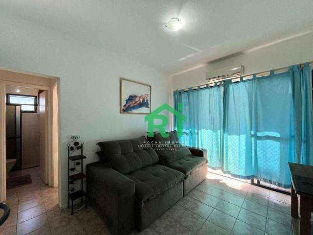 Apartamento com Sacada, 1 Dormitório, 1 Vaga, Área de Lazer, Jardim Astúrias R$310.000 Guarujá/SP