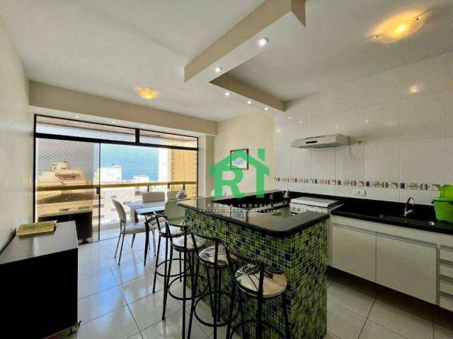 Flat com 2 dormitórios à venda, 75 m² por R$ 540.000 - Pitangueiras - Guarujá/SP