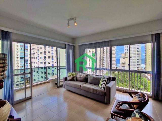 Apartamento com vista mar,  4 dormitórios (1 Suíte), 2 vagas, Praia das Pitangueiras - Guarujá/SP