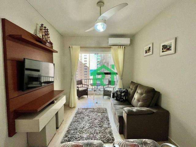 Apartamento com 2 dormitórios à venda, 90 m² por R$ 590.000 - Pitangueiras - Guarujá/SP