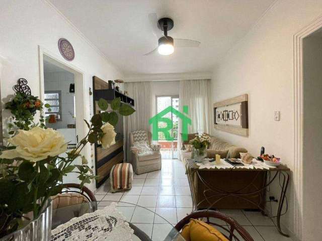 Apartamento com 1 dormitório para alugar, 56 m² por R$ 2.700,00/mês - Pitangueiras - Guarujá/SP