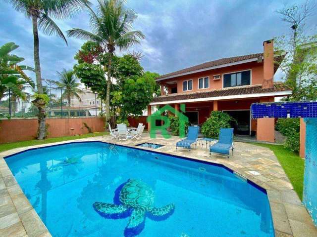 Casa com 5 dormitórios, 284 m² - venda por R$ 1.900.000 ou aluguel por R$ 13.000/ano - Acapulco - Guarujá/SP