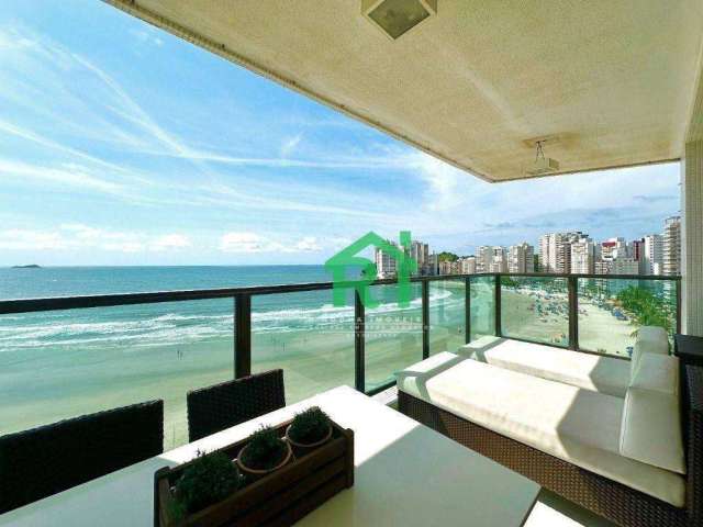 Apartamento Frente Mar, 3 Dormitórios (3 Suítes), 2 Vagas, Lazer, Jardim Astúrias, Guarujá/SP