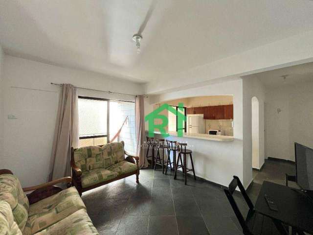 Apartamento com Sacada, 2 Dormitórios, 1 Vaga, Tombo, Guarujá/SP